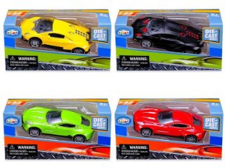 Obrázek z Auto sportovní plast/kov 9cm, zpětný chod, 4dr, v krabičce 